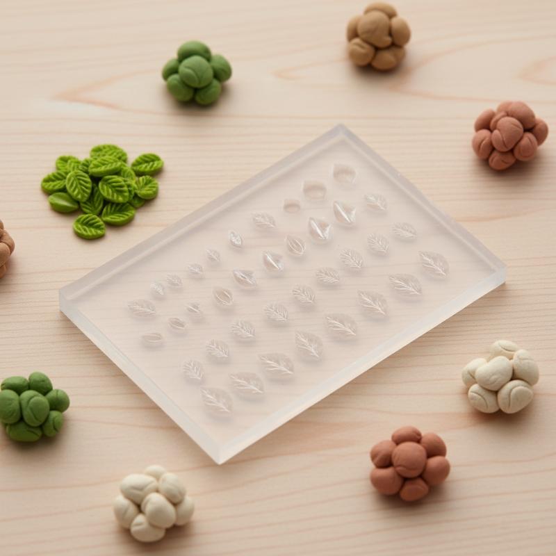 Art Craft With Leaves - 3D-siliconen mal voor nageldecoraties, DIY mini-bladontwerp
