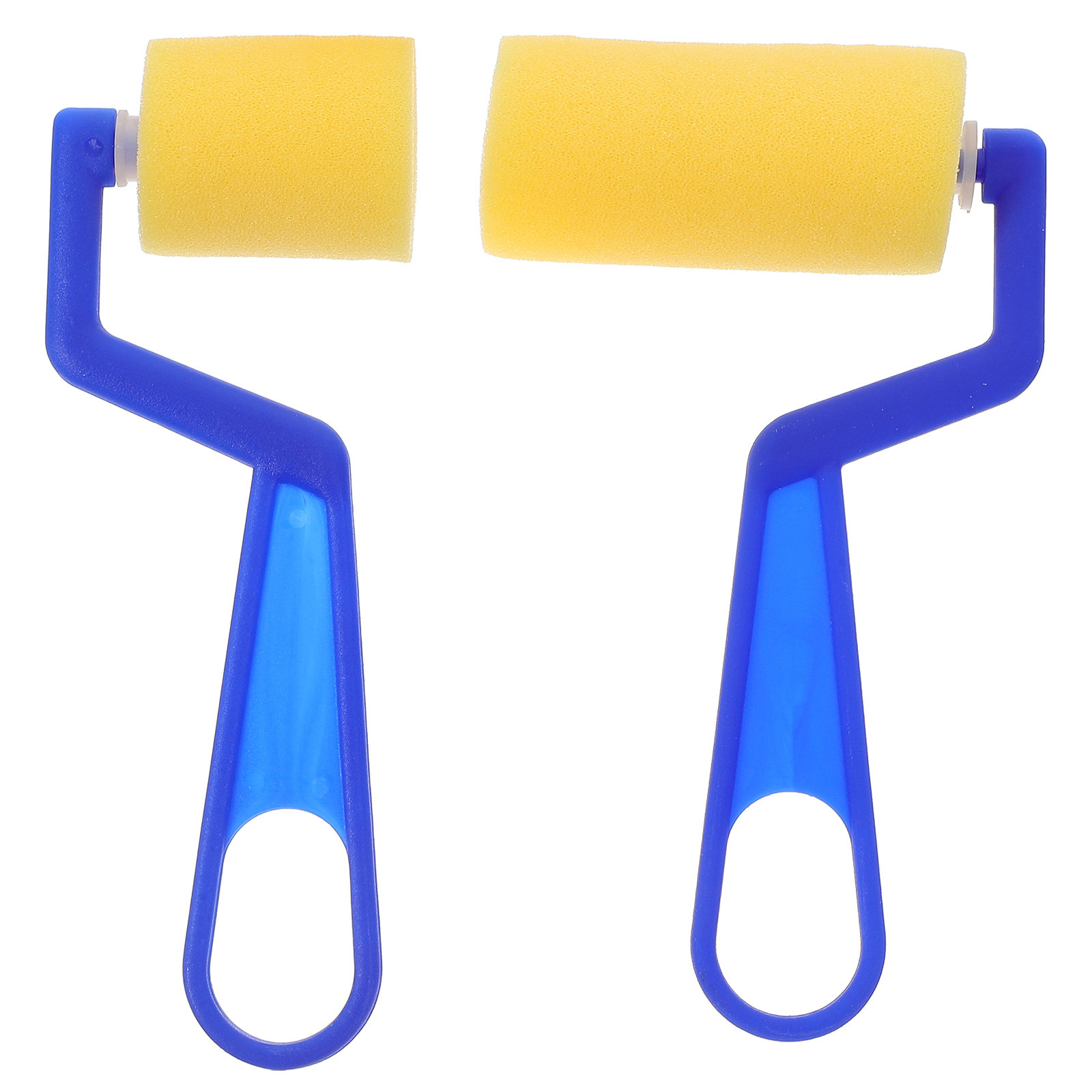 Art Craft Easy - 2 stuks kinder sponspenseelrollen, mini-verfgereedschap, makkelijk