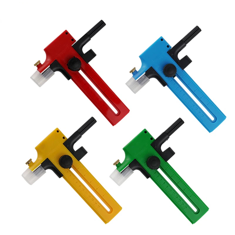 Art Craft Tools - 1 stuk roterende cirkelsnijder, dubbel verstelbaar,