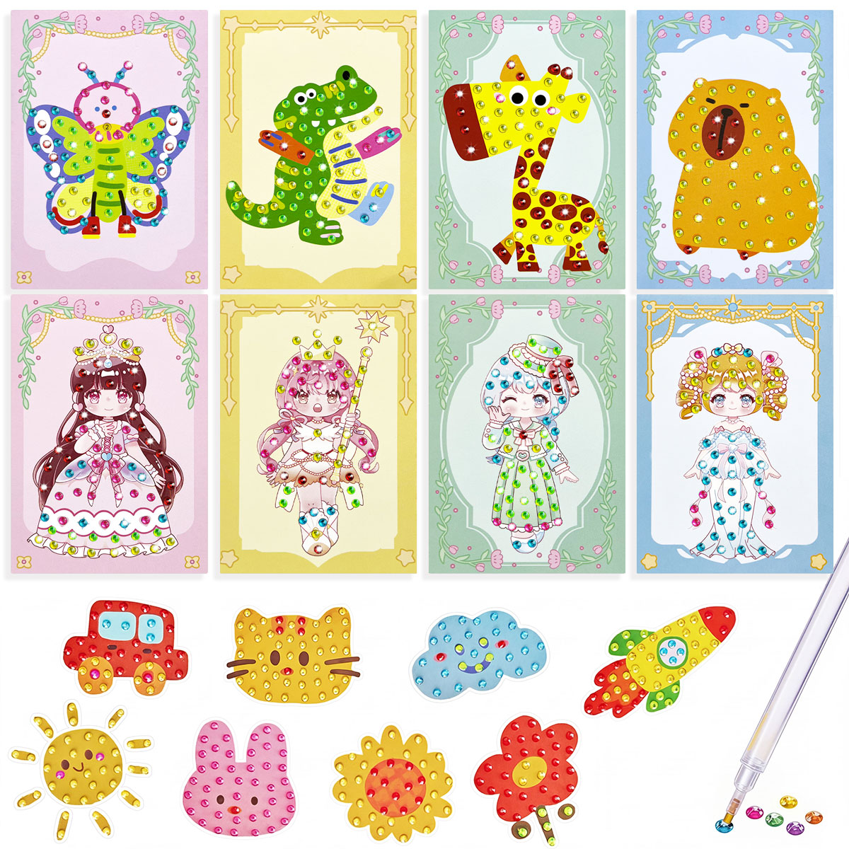 Art Craft Easy - 16-delige Gem Kit DIY knutselset, makkelijk