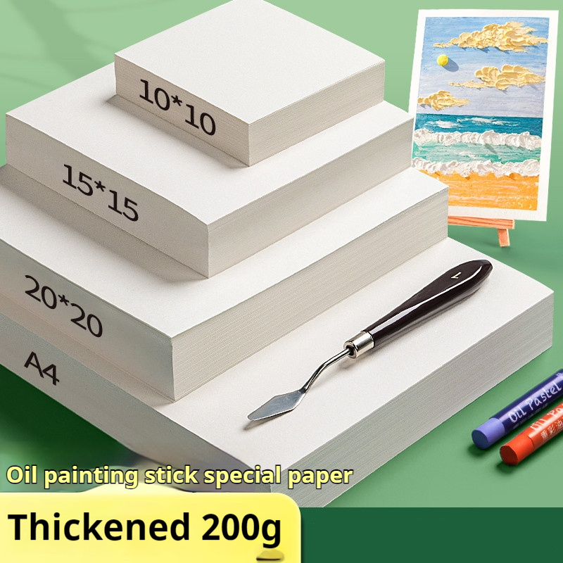 Chalk Pastel Set - 200GSM Oliepastelpapier Olieverfschilderij Stok Speciaal Papier