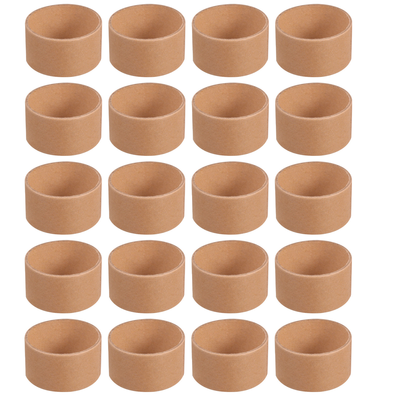 Art Craft With Cardboard - 20 stuks ronde, bruine kartonnen buizen