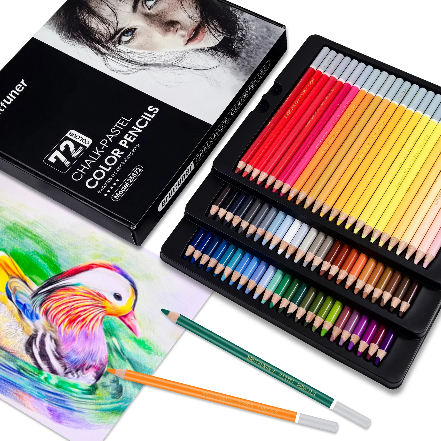 Chalk Pastel Set - Pro Chalk-Pastel kleurpotloden, set van 24/72