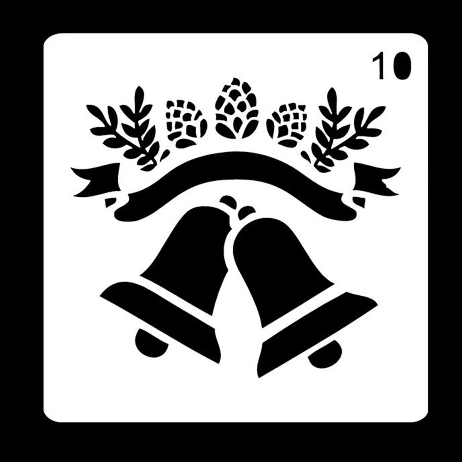 Art Craft Template - Kerstsjablonen voor knutselprojecten, herbruikbare PET-sjablonen voor