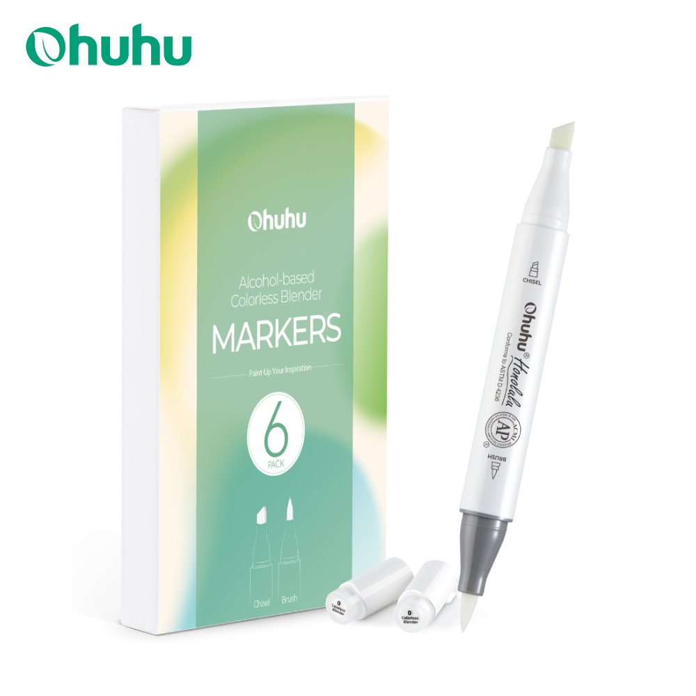 Art Craft Blend - Ohuhu Honolulu Kleurloze blendermarker, set van