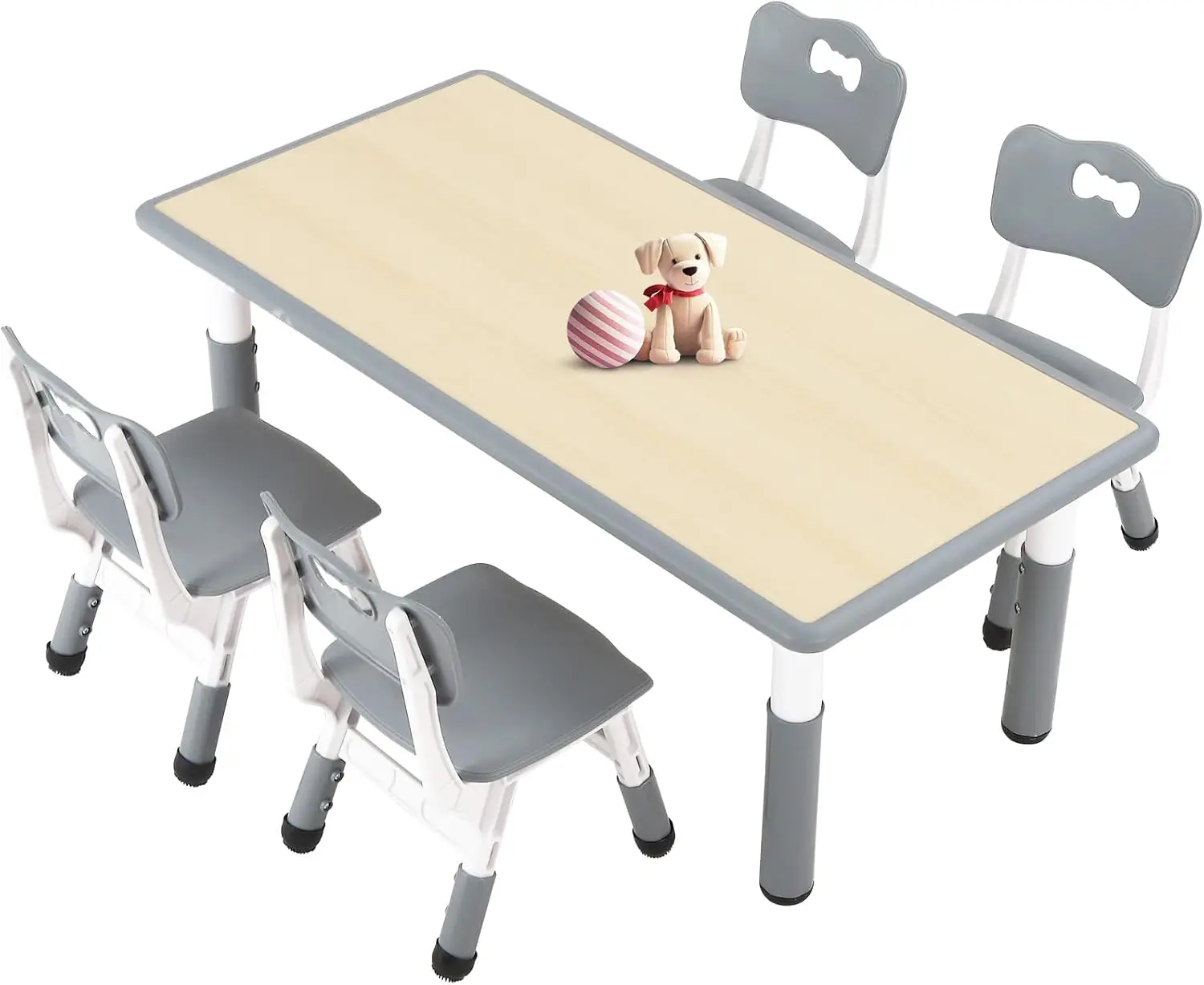 Art Craft Toddler - Kindertafel en 4 stoelen set voor