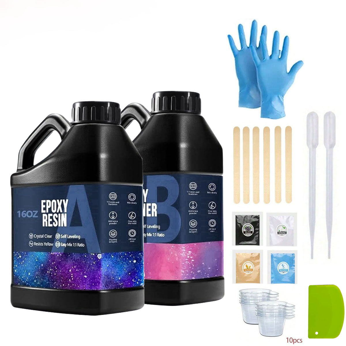 Art Craft Easy - 1000ml Kristalheldere Epoxyhars Kit Geen Vergeling