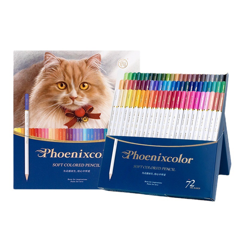 Colored Pencil Professional - Aibelle Phoenixcolor 72/48/36 Kleuren Kleurpotloden Professionele