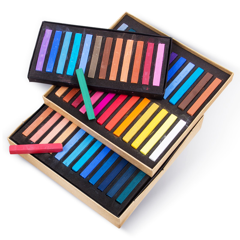 Chalk Pastel Set - Kleurpotloden Zachte Droge Pastel 12/24/36/48 Kleuren/Set