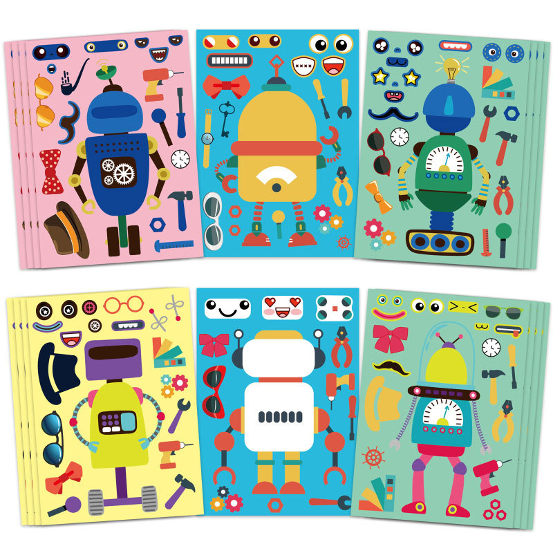 Monteer robotstickers voor kin - Art Craft Toddler recensie en prijs