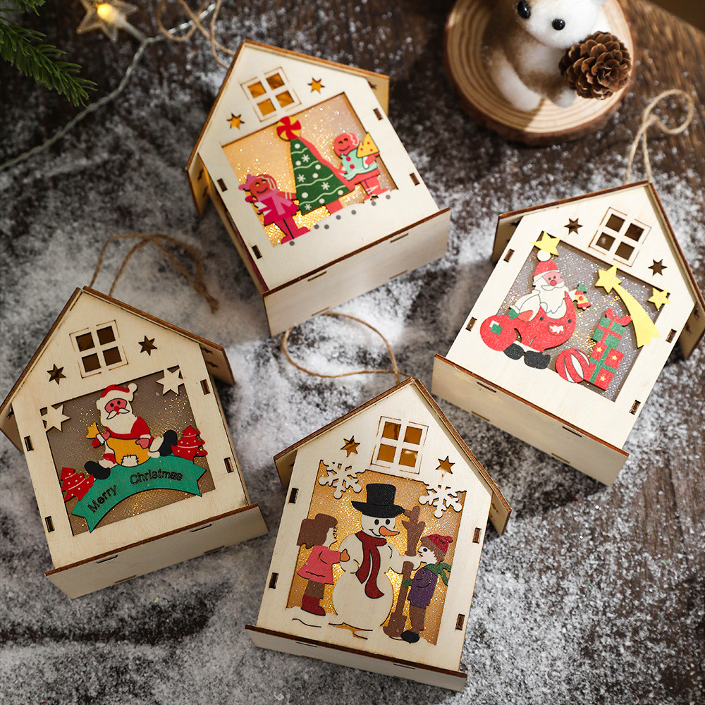 3D Houten Kersthuiskit met Ver - Light Art And Craft recensie en prijs