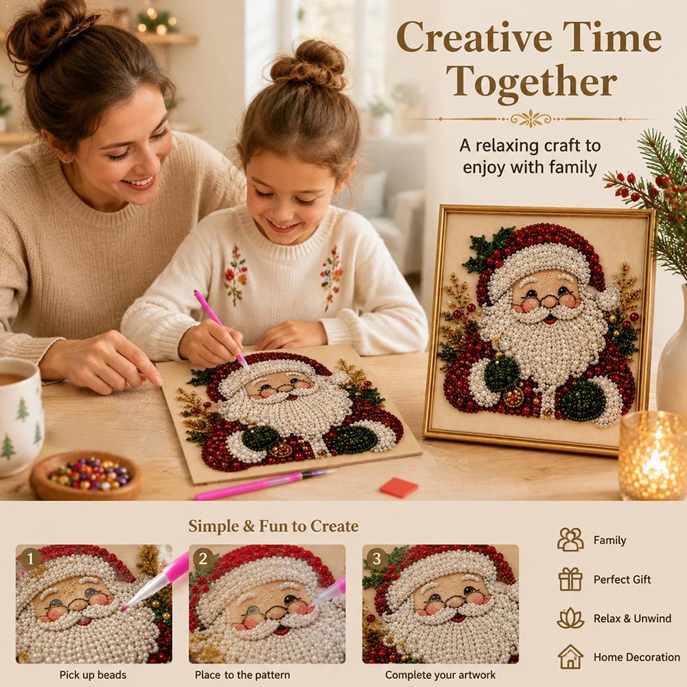 Kerstmis Kerstman Parel Kunst  - Art Craft Resin recensie en prijs