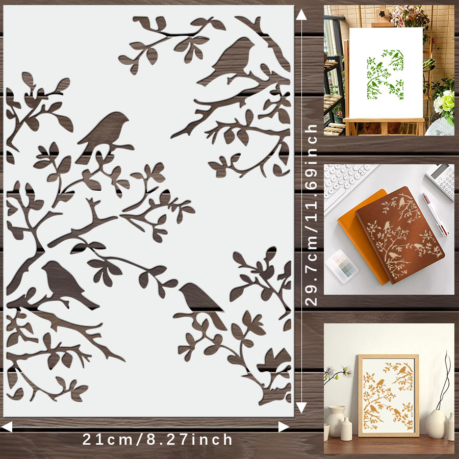 1 stks DIY vogeltak stencil vo - Art Craft Template recensie en prijs