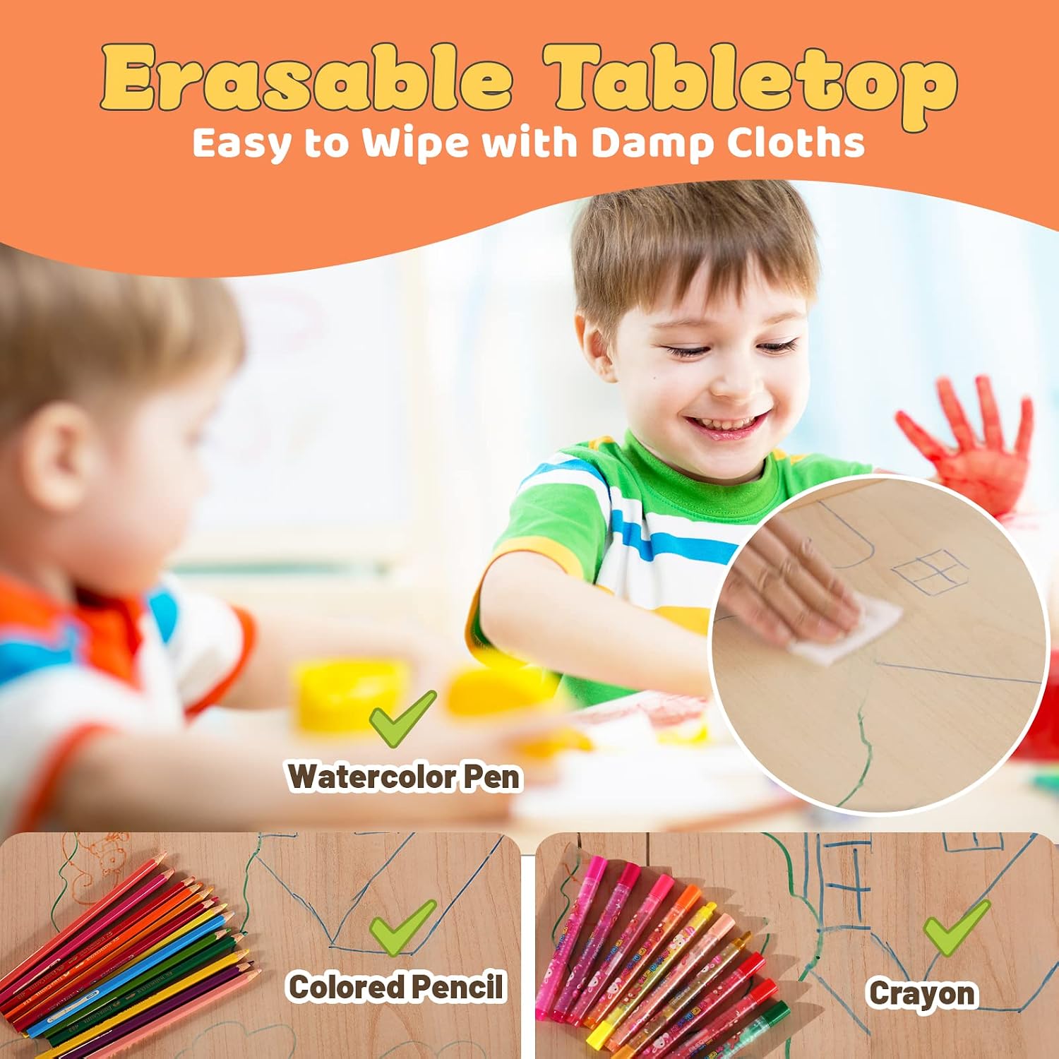 Kindertafel en 2 stoelenset, h - Art Craft Toddler recensie en prijs