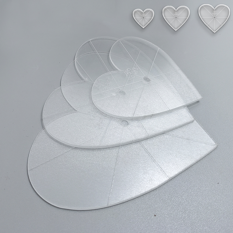 3 stuks hartvormige acryl quil - Art Craft Template recensie en prijs