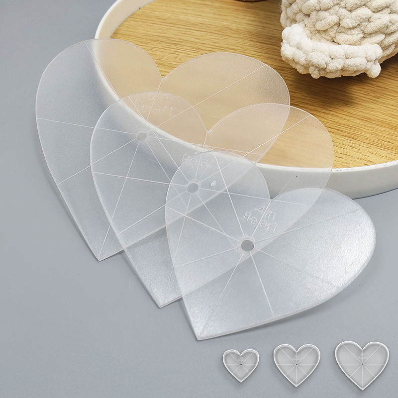 3 stuks hartvormige acryl quil - Art Craft Template recensie en prijs