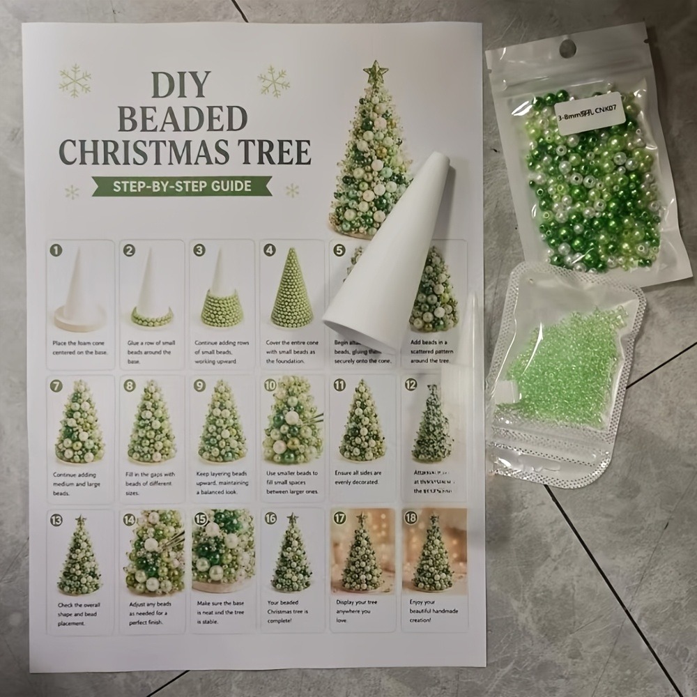 DIY Kerstboomset met kralen, h - Art Craft Easy recensie en prijs