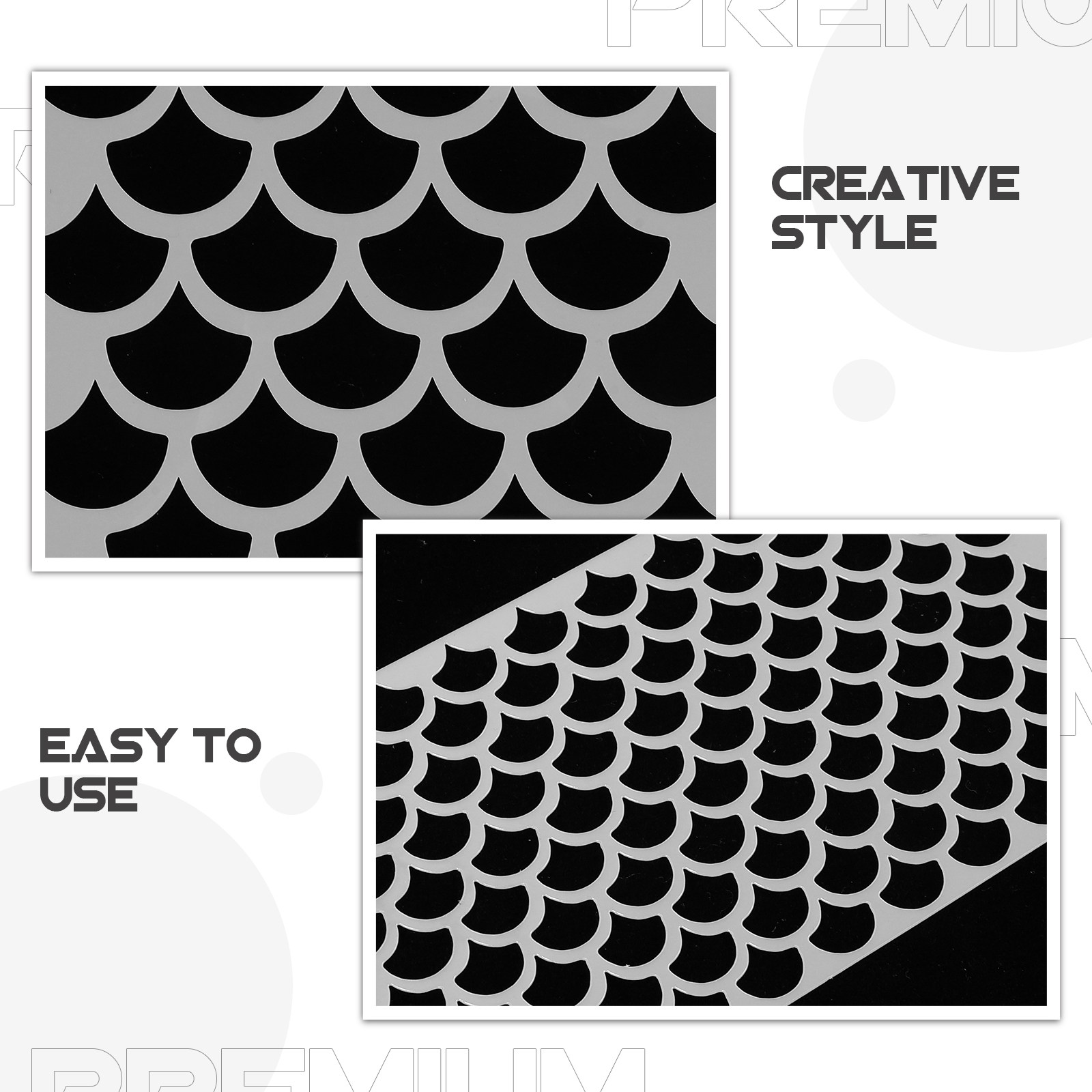 8-delige set visvleugel-sjablo - Art Craft Template recensie en prijs