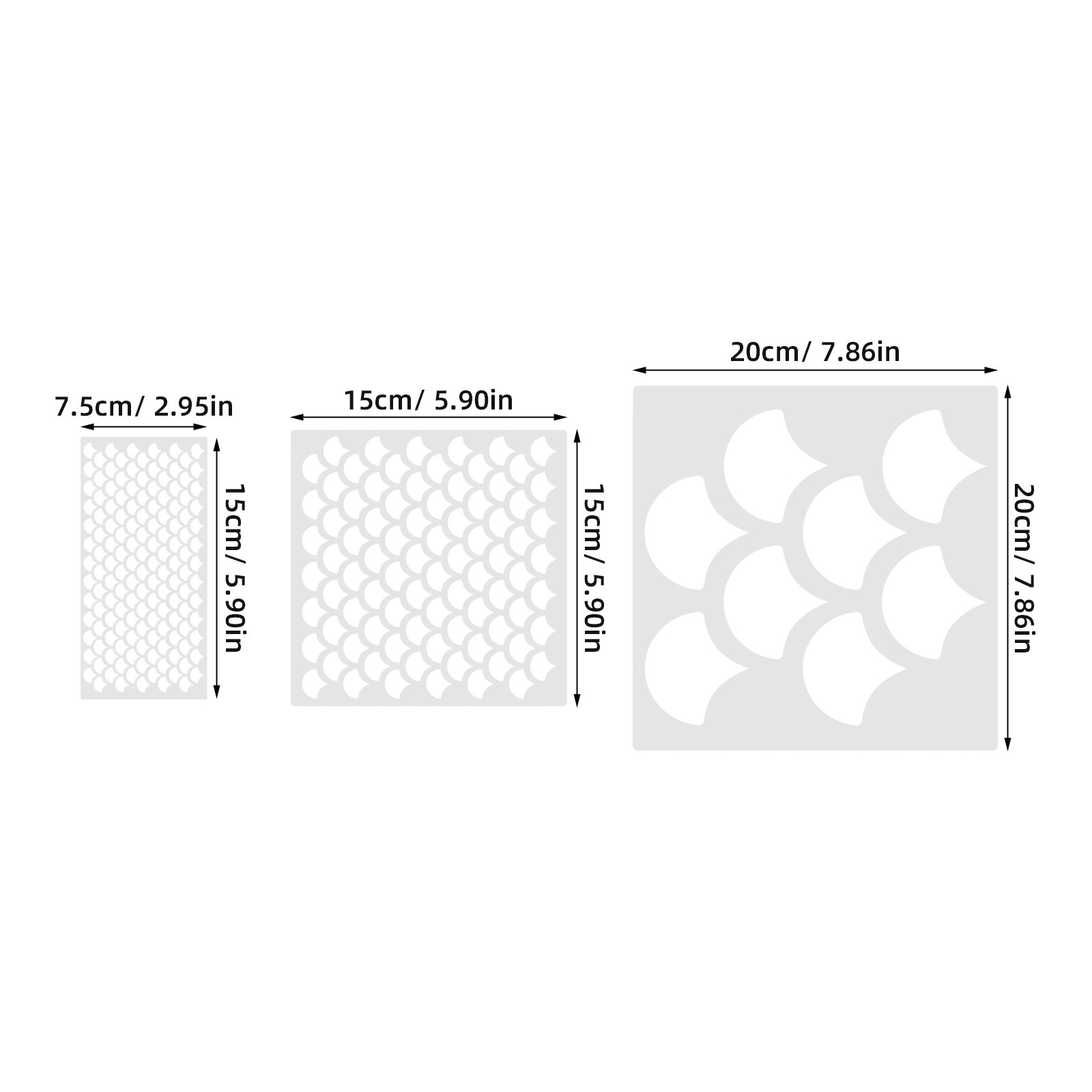 8-delige set visvleugel-sjablo - Art Craft Template recensie en prijs
