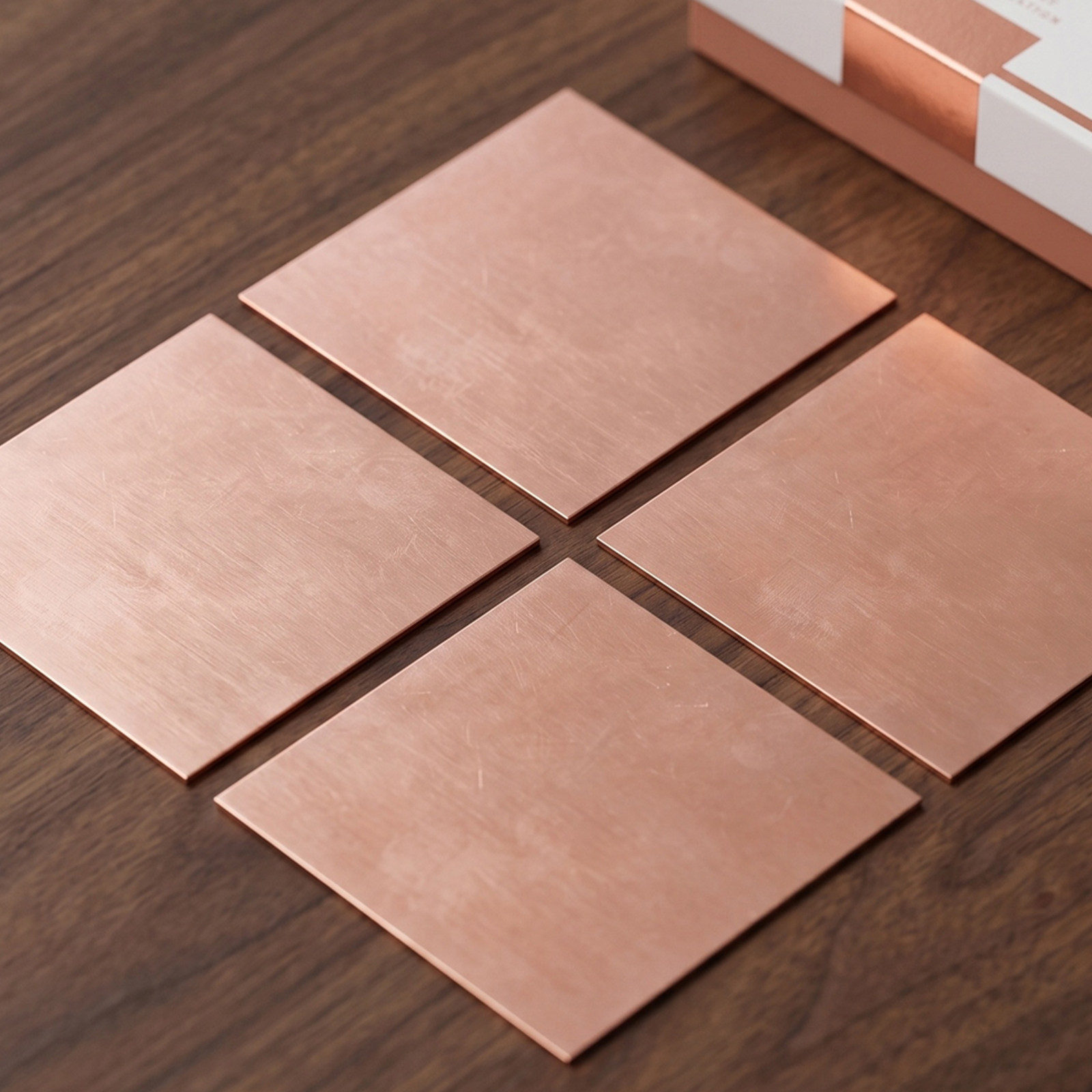 4 stuks koperen platen, zuiver - Art Craft Tools recensie en prijs