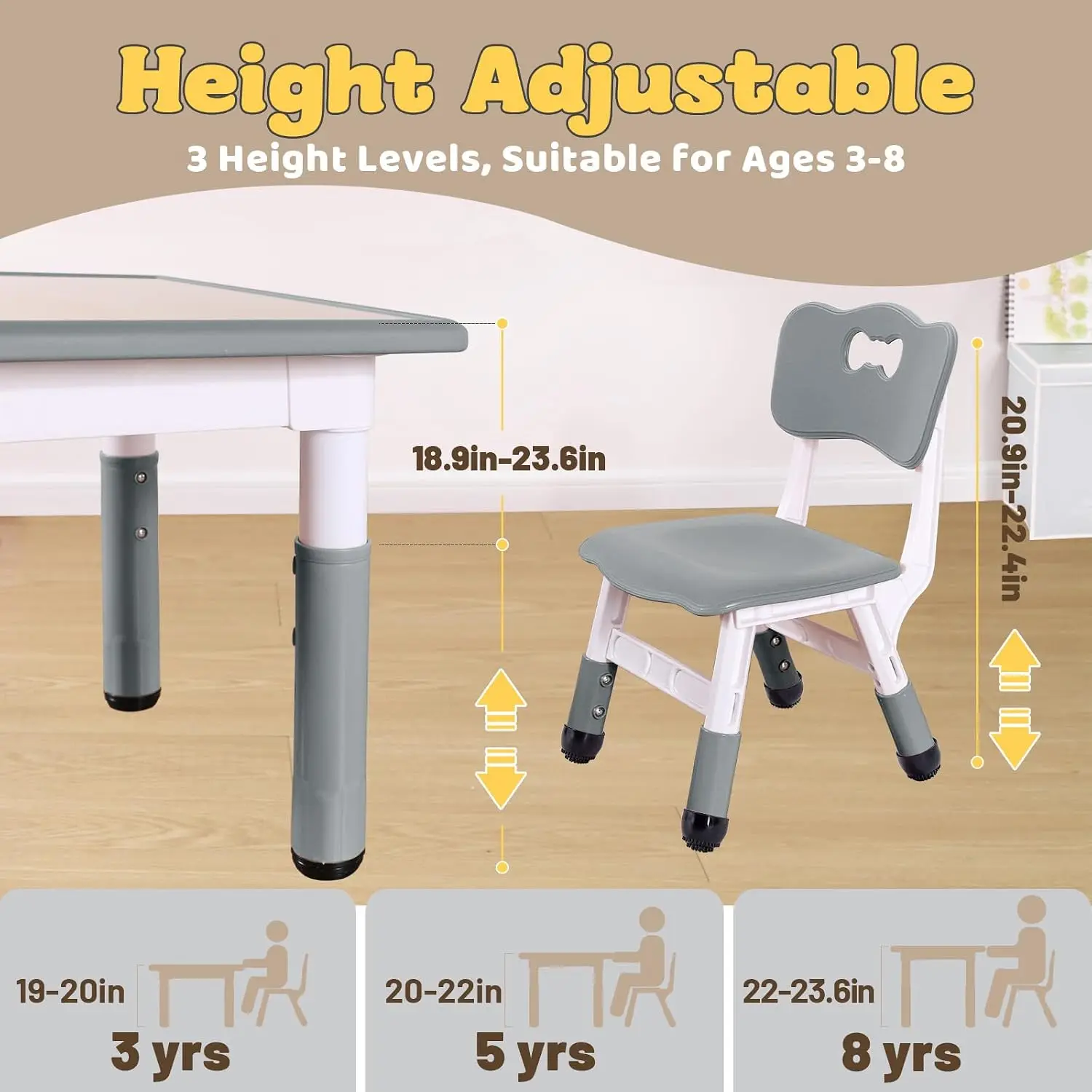 Kindertafel en 4 stoelen set v - Art Craft Toddler recensie en prijs