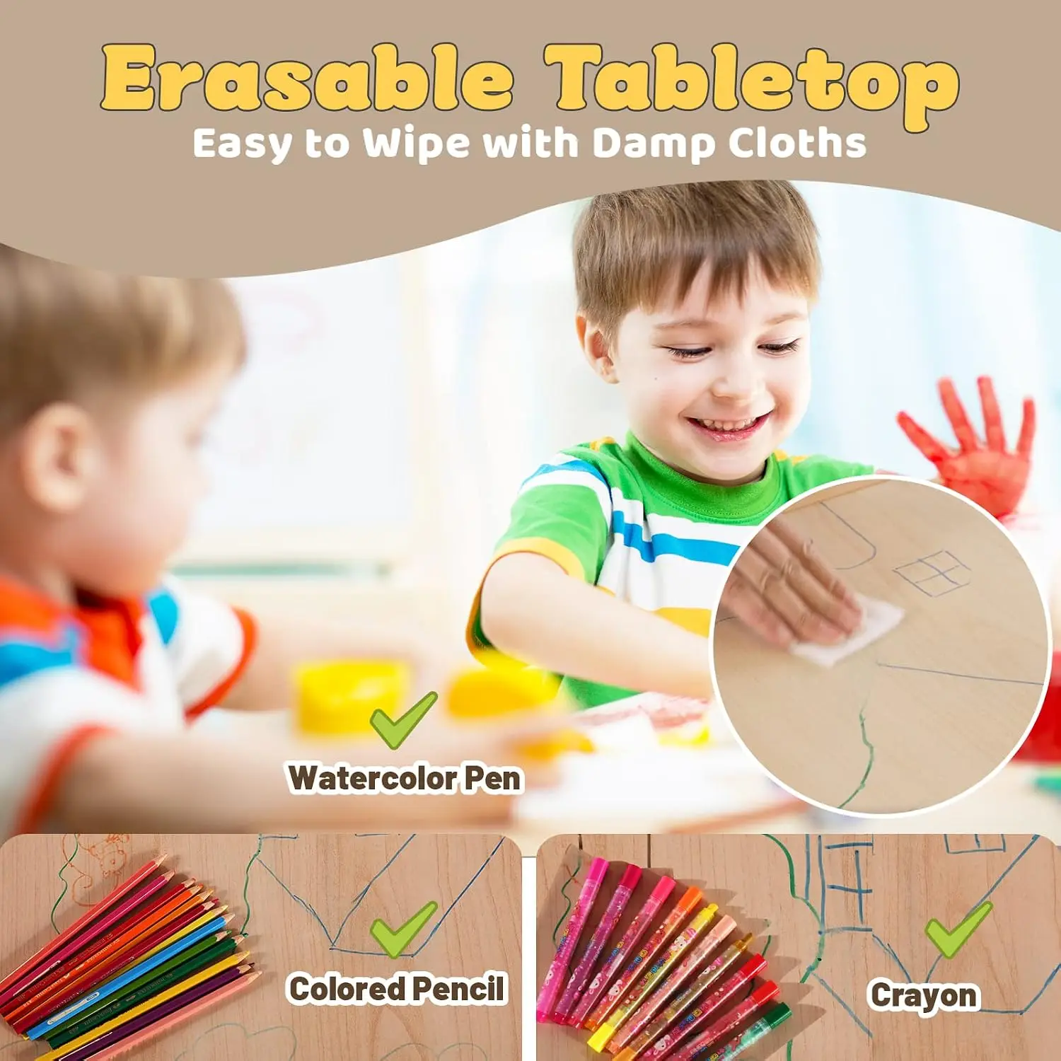 Kindertafel en 4 stoelen set v - Art Craft Toddler recensie en prijs
