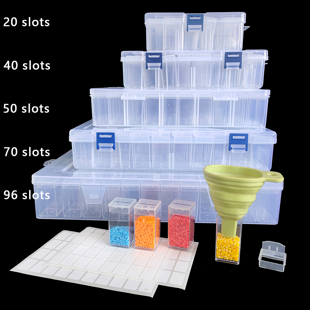 Vierkante plastic opbergdoos v - Art Craft Tools recensie en prijs