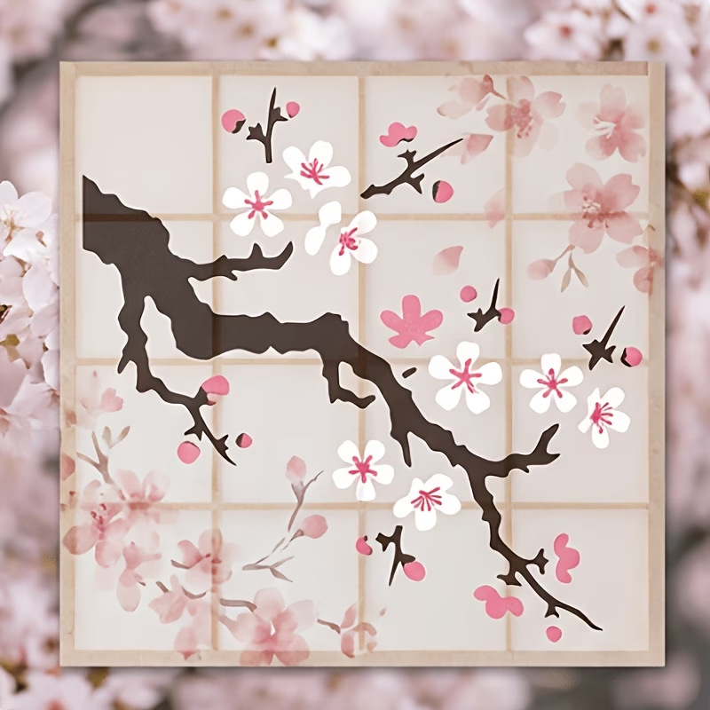 4 STKS Japanse kersenbloesem s - Art Craft Template recensie en prijs