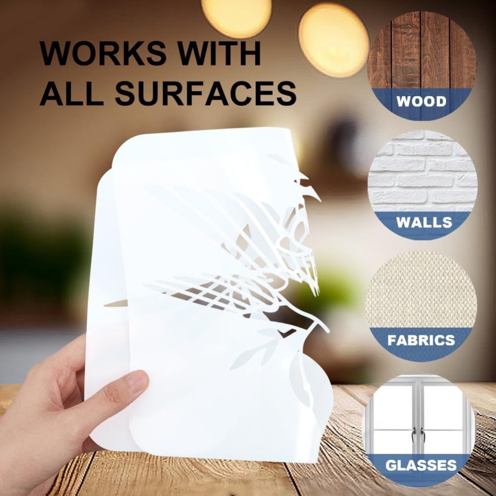 9 stuks muzieknoten stencil mu - Art Craft Template recensie en prijs